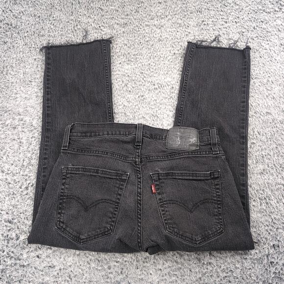 Levis Jeans Mens 30x32 Black 559 Relaxed Straight Leg Denim Casual Distressed - Picture 1 of 10